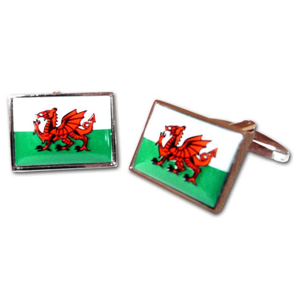 Welsh Dragon Cufflinks Novelty Gift Cufflinks