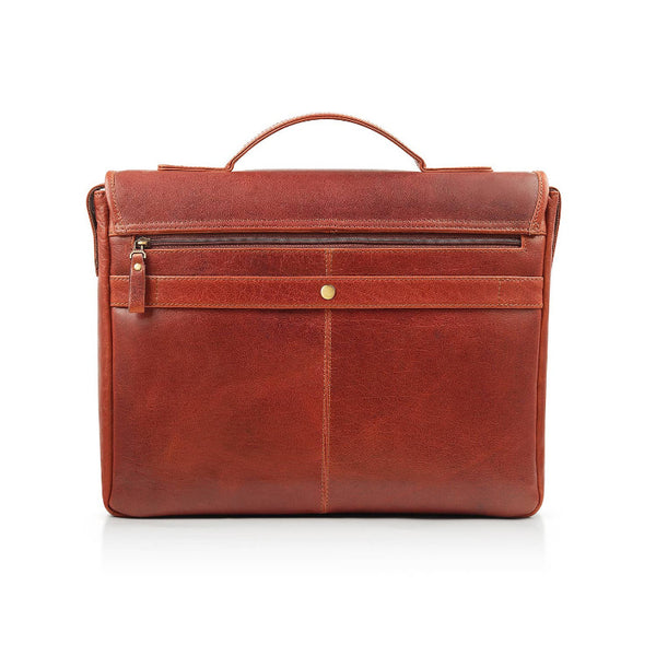 Bridge Leather Briefcase With Leather Strap