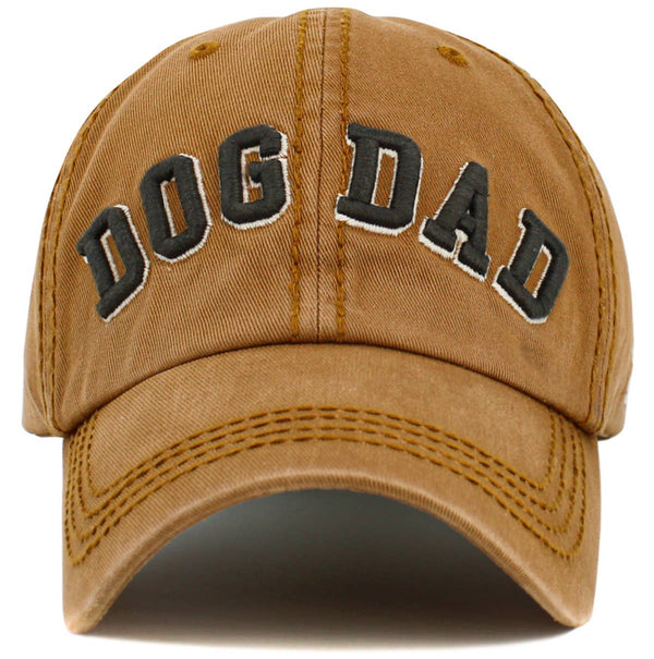 Dog Dad Washed Vintage Baseball Cap