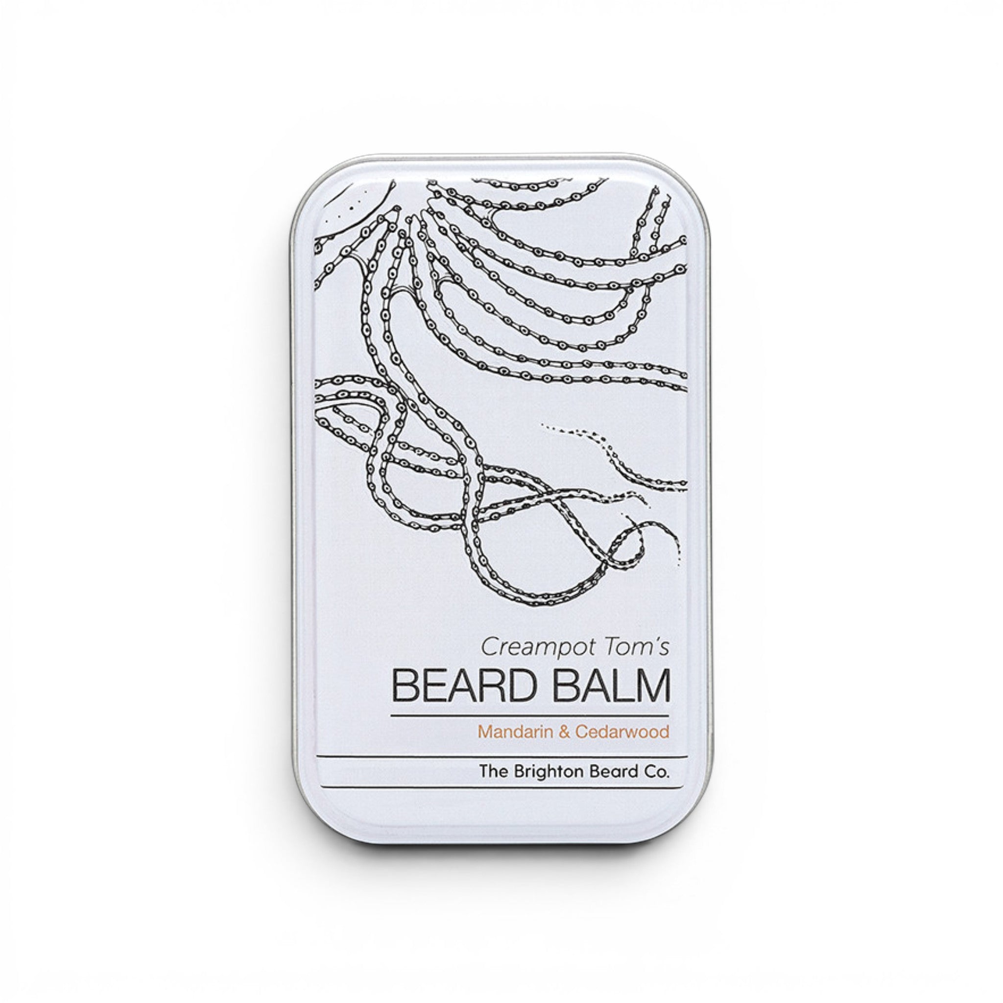The Brighton Beard Co. Mandarin and Cedarwood Beard Balm 40ml tin