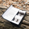 Brighton Beard Company safety razor presentation box with razor inside