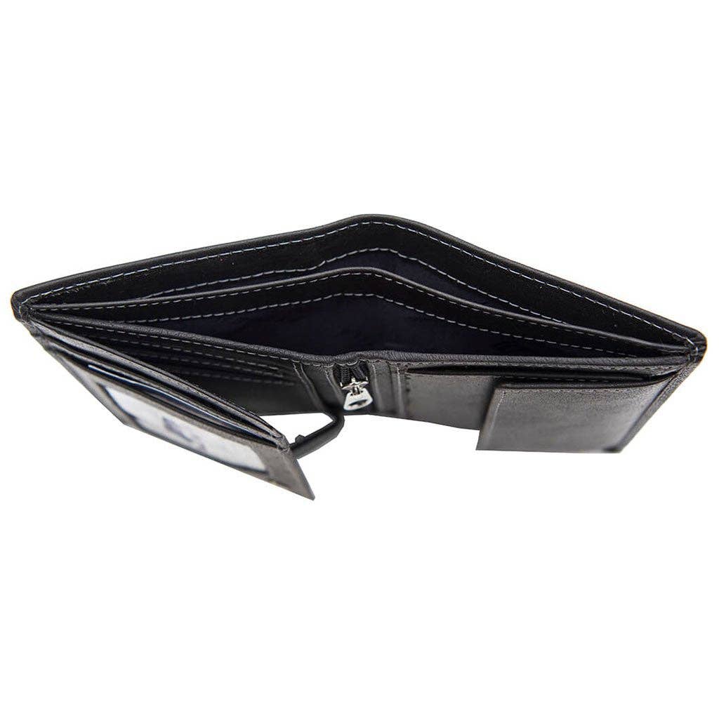 Lazio Oiled Leather RFID Trifold Wallet