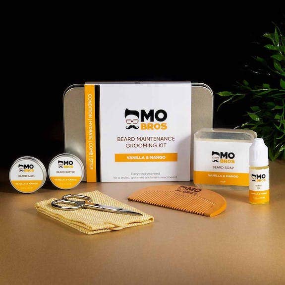 Mo Bros Vanilla Mango XL Beard Maintenance Grooming Kit