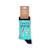 I Love My Dalmatian socks with retail packaging label visible