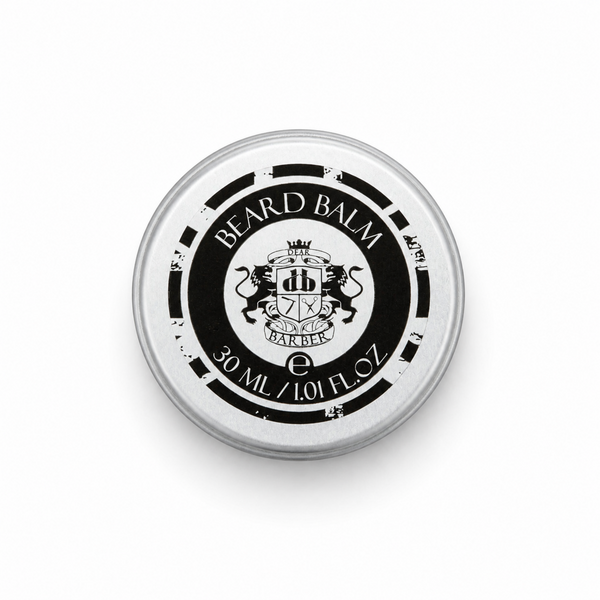 Dear Barber Beard Balm 30ml tin on a white background