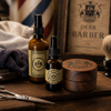 Dear Barber shaving products styled in a traditional barber shop inspired lifestyle setting