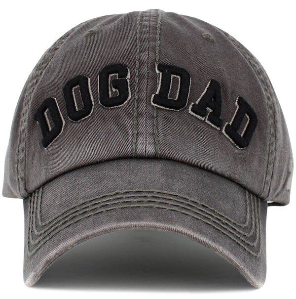 Dog Dad Washed Vintage Baseball Cap