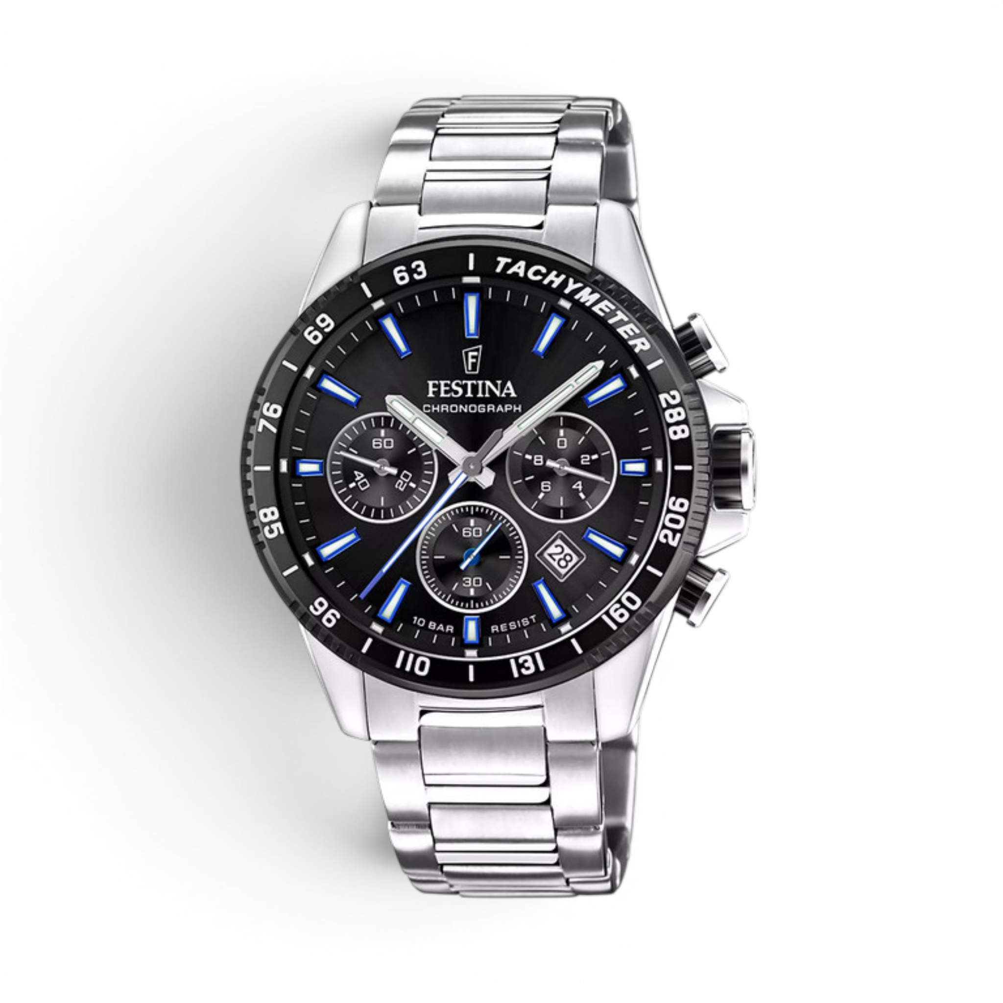 Festina F20560/5 men’s watch with black dial and stainless steel bracelet