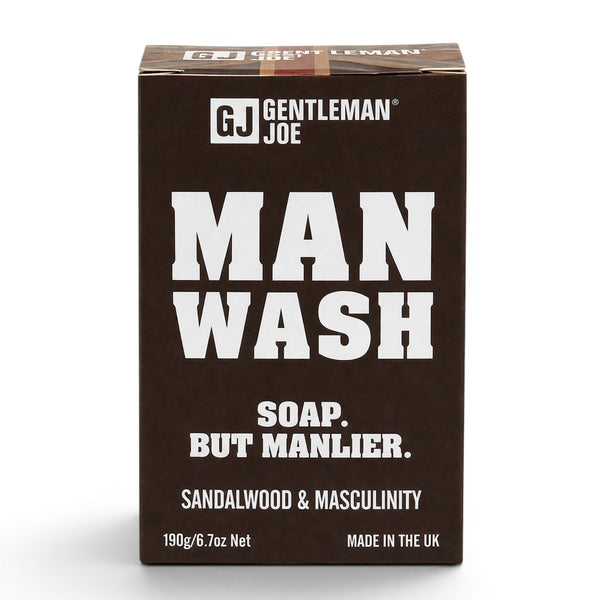 Gentlemen Joe Man Wash Soap 190g sandalwood and masculinity on white background