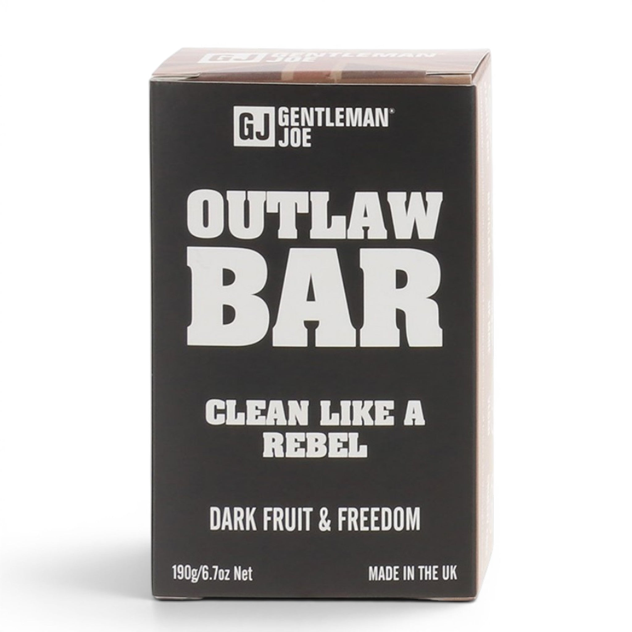 Gentlemen Joe Outlaw Bar Soap 190g dark fruit and freedom on white background