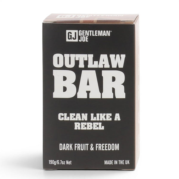 Gentlemen Joe Outlaw Bar Soap 190g dark fruit and freedom on white background