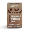 Gentlemen Joe S.A.S Bar Soap 190g cedarwood and resilience on white background