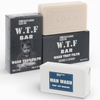 Gentlemen Joe W.T.F Bar Soap with opened box and soap bar displayed on white background