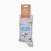 Get Your Tits Out socks with retail tag visible