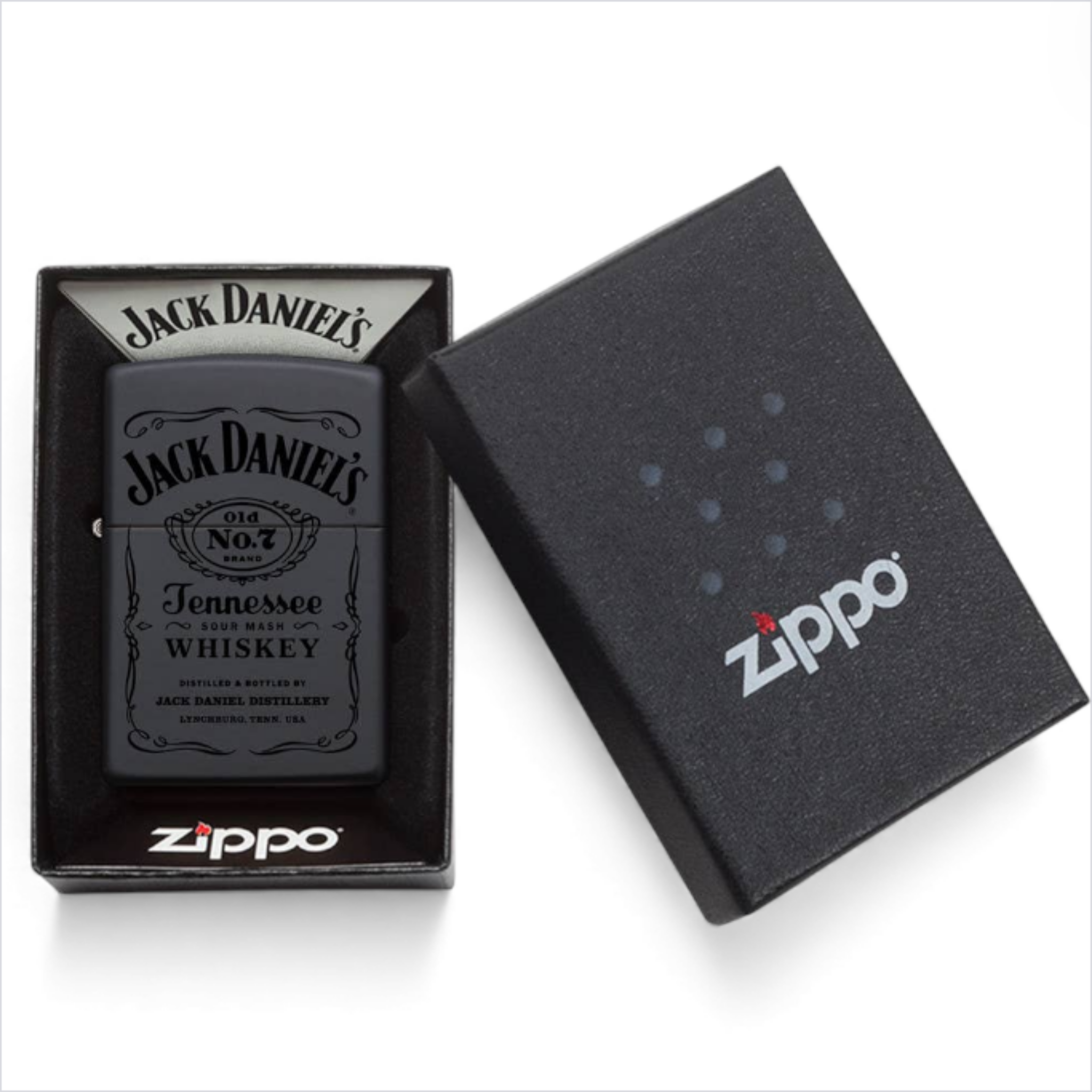 Jack Daniel’s Zippo 218 lighter in official Zippo gift box