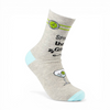 ladies novelty socks with spin then gin slogan design