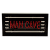 Man Cave glass neon sign inside clear acrylic box on white background