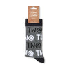 Men’s funny Tw@ socks in retail packaging