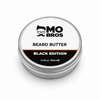 Mo Bros Black Edition Beard Butter 100ml tin on a white background