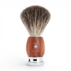MÜHLE VIVO pure badger shaving brush with plum wood handle and chrome detail