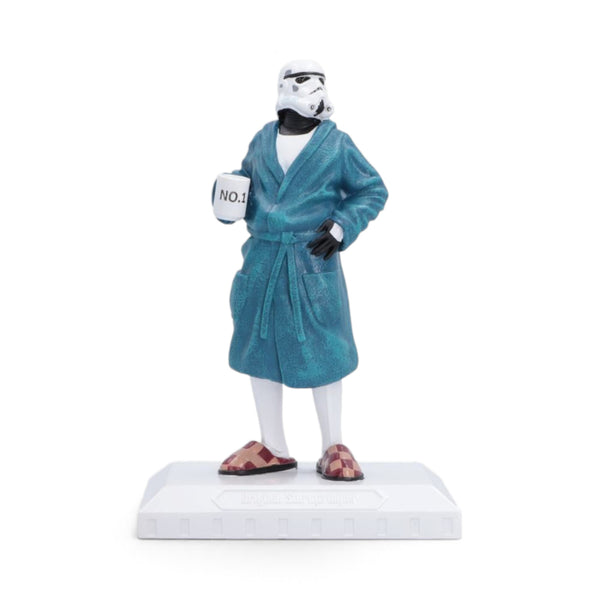 Original Stormtrooper Off Duty 17.8cm figurine wearing a blue dressing gown and slippers