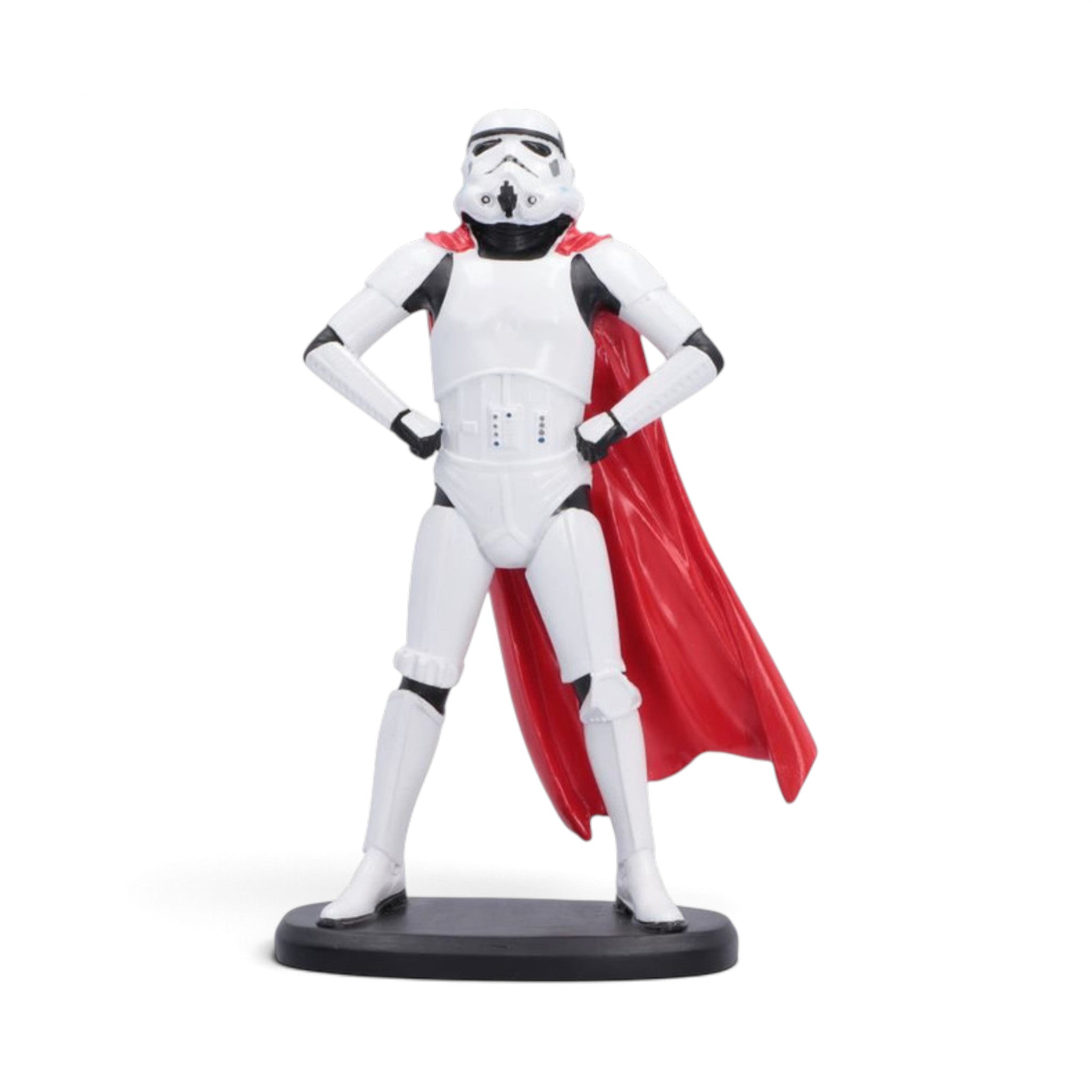 Original Stormtrooper Super Trooper 14.2cm figurine wearing a flowing red superhero cape