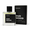 Man Cave Oud Wood Fragrance Spray 50ml with presentation box on a white background.