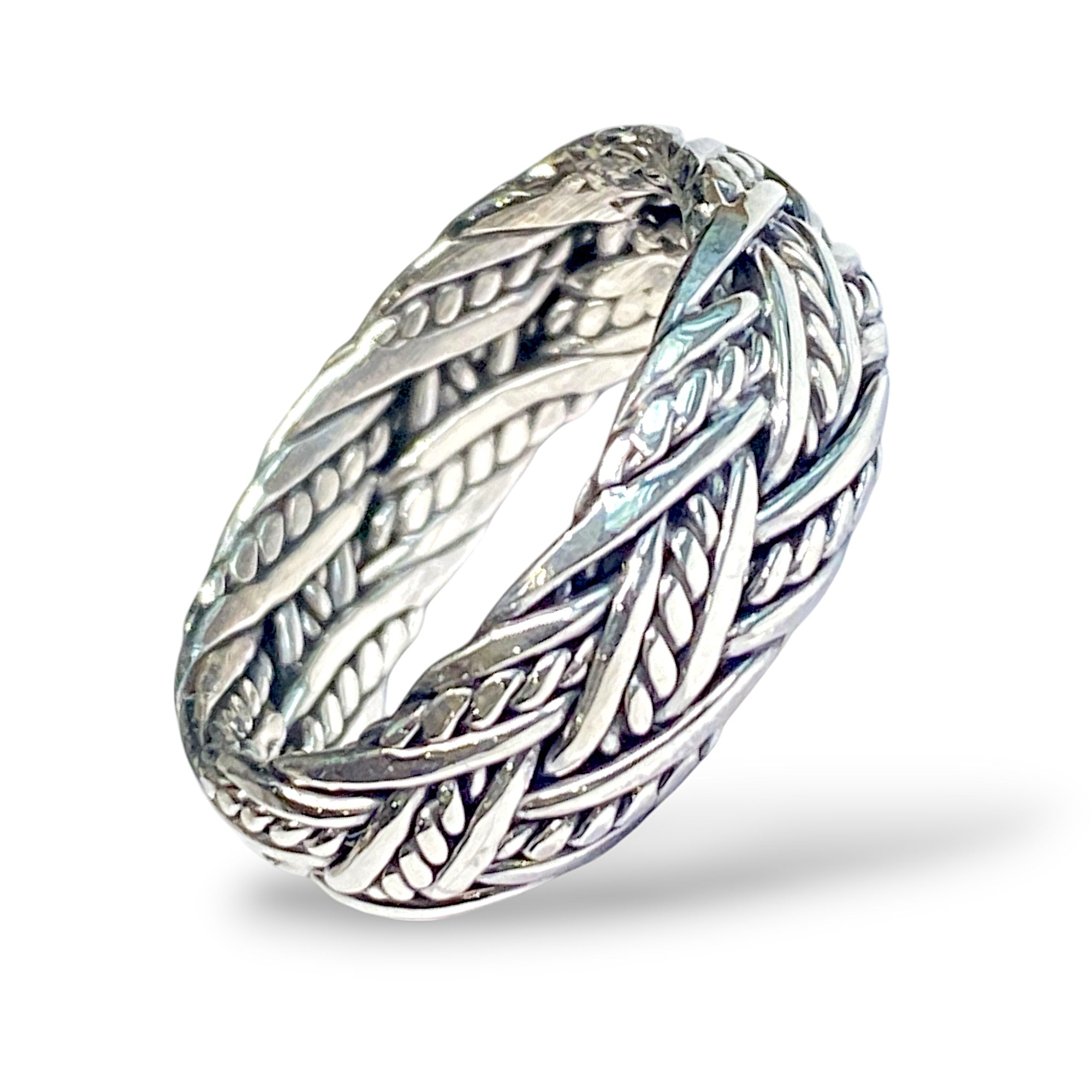 Sterling Silver Plaited Ring