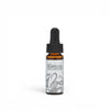 10ml sandalwood elemi lavender beard oil bottle with pipette lid on white background