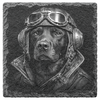 Black Labrador Slate Coaster