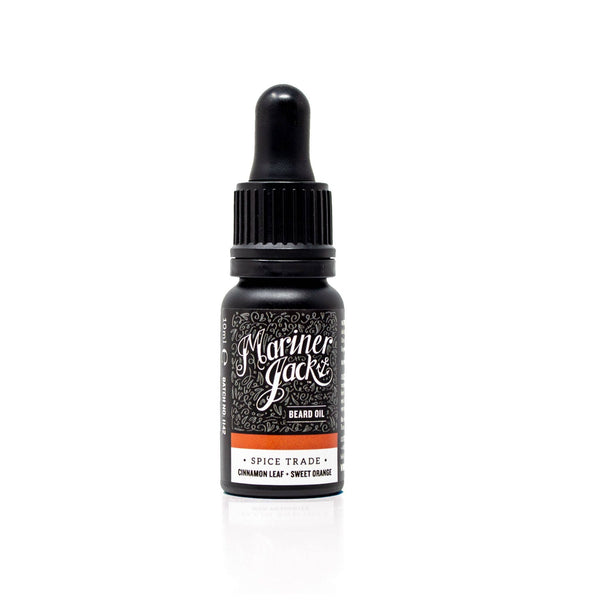 Spice Trade beard oil 10ml bottle on white background