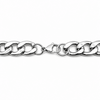 Stainless steel curb chain necklace clasp detail secure fastening