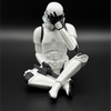 Stormtrooper see no evil sitting figure 10cm hands covering eyes black background collectible display figure