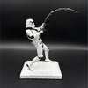 Original Stormtrooper What a Catch fishing figurine 16.5cm side angle view with fishing rod