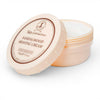 Opened Taylor of Old Bond Street Sandalwood shaving cream bowl showing cream inside