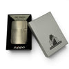 Zippo Black Ice 1941 Replica lighter presented in its official Zippo gift box with the lid open.