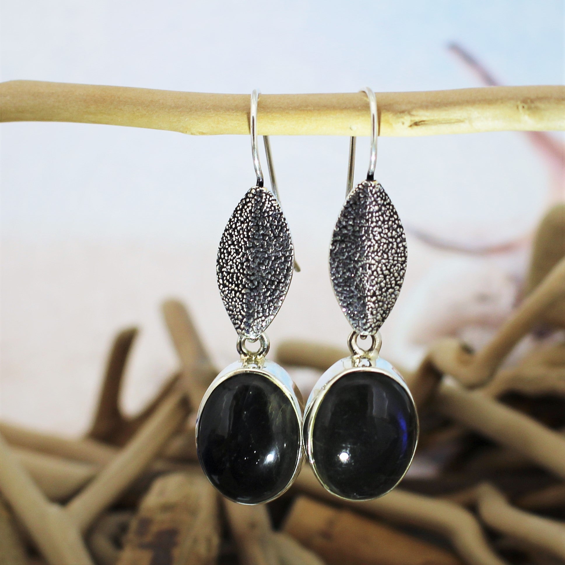 Labradorite Hook Earrings