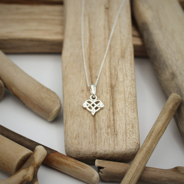 Silver Celtic Heart Pendant