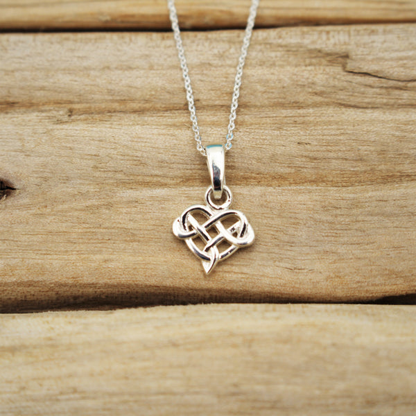 Silver Celtic Heart Pendant