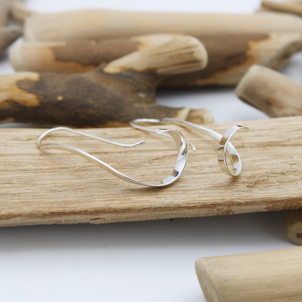 Silver Curl Earrings
