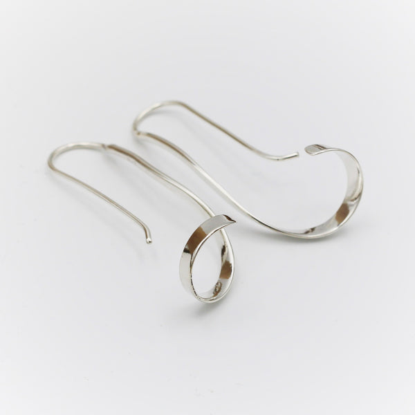Silver Curl Earrings