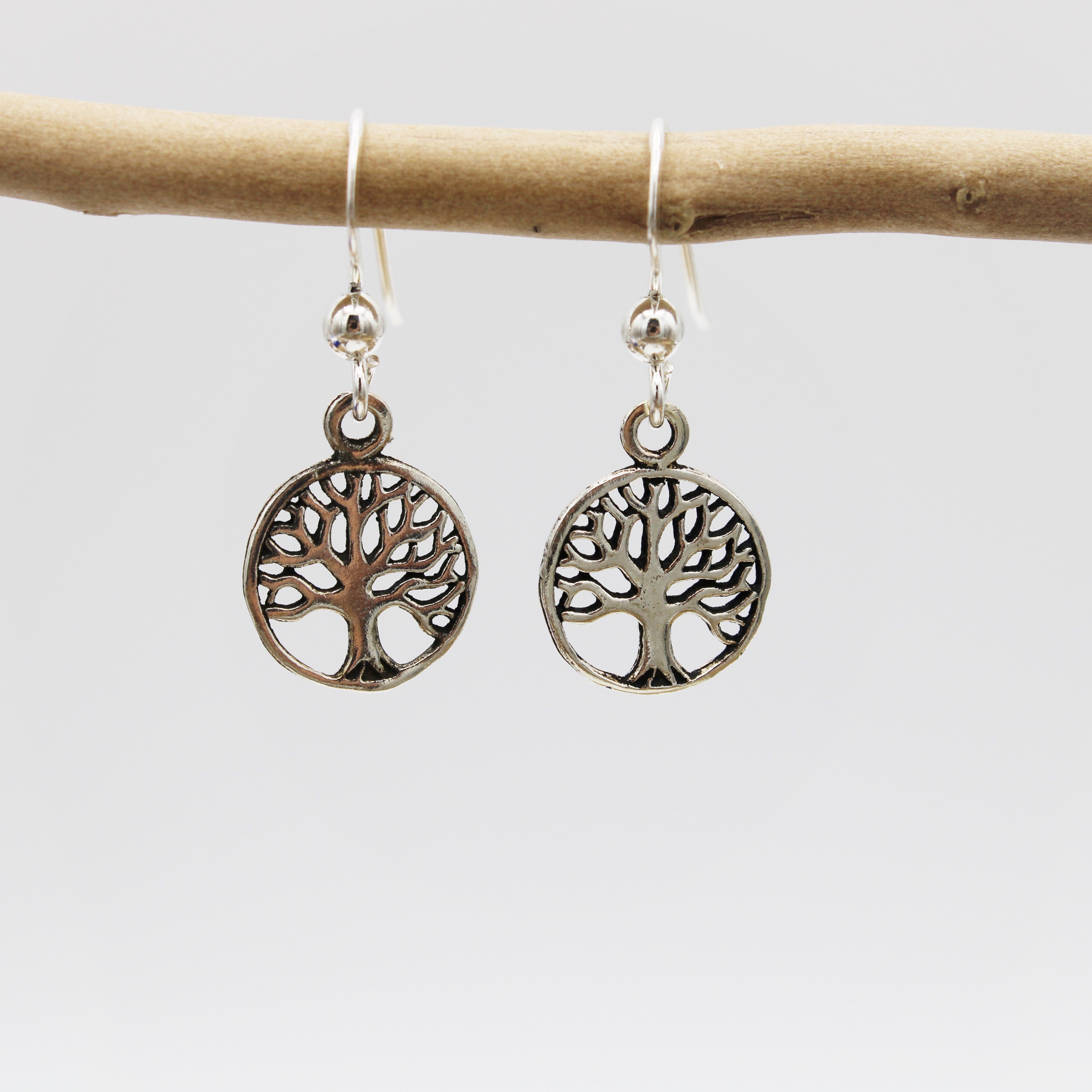 Tree of Life Hook Earrings
