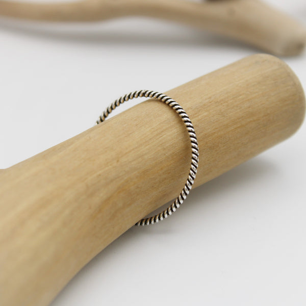 Silver Twisted Ring