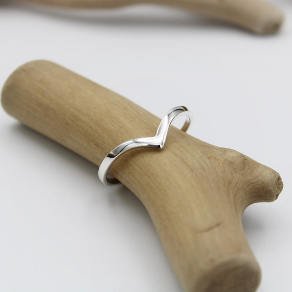 Sterling Silver Wishbone Ring