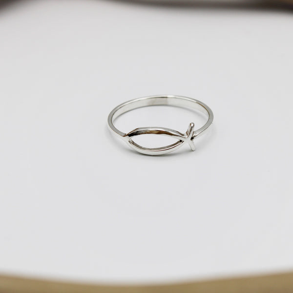 Silver Ichthys Ring