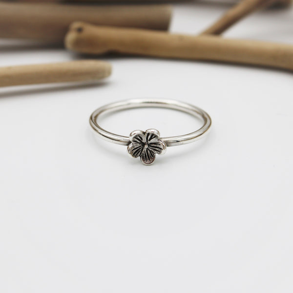 Silver Flower Ring