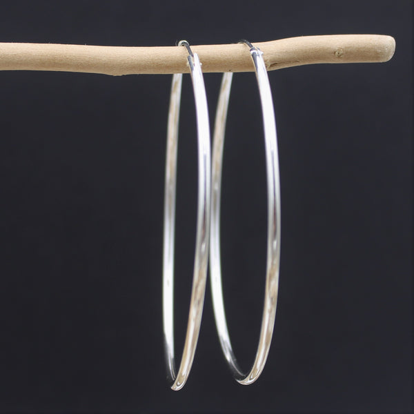 Silver Hoop Earrings