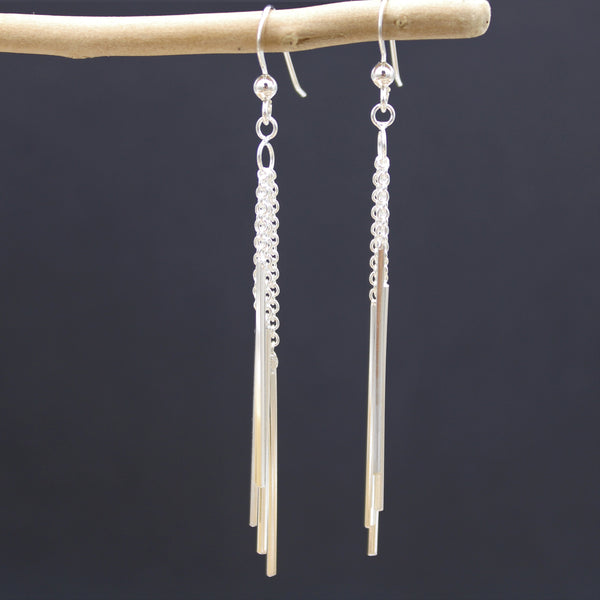 Dangly Bar Hook Earrings