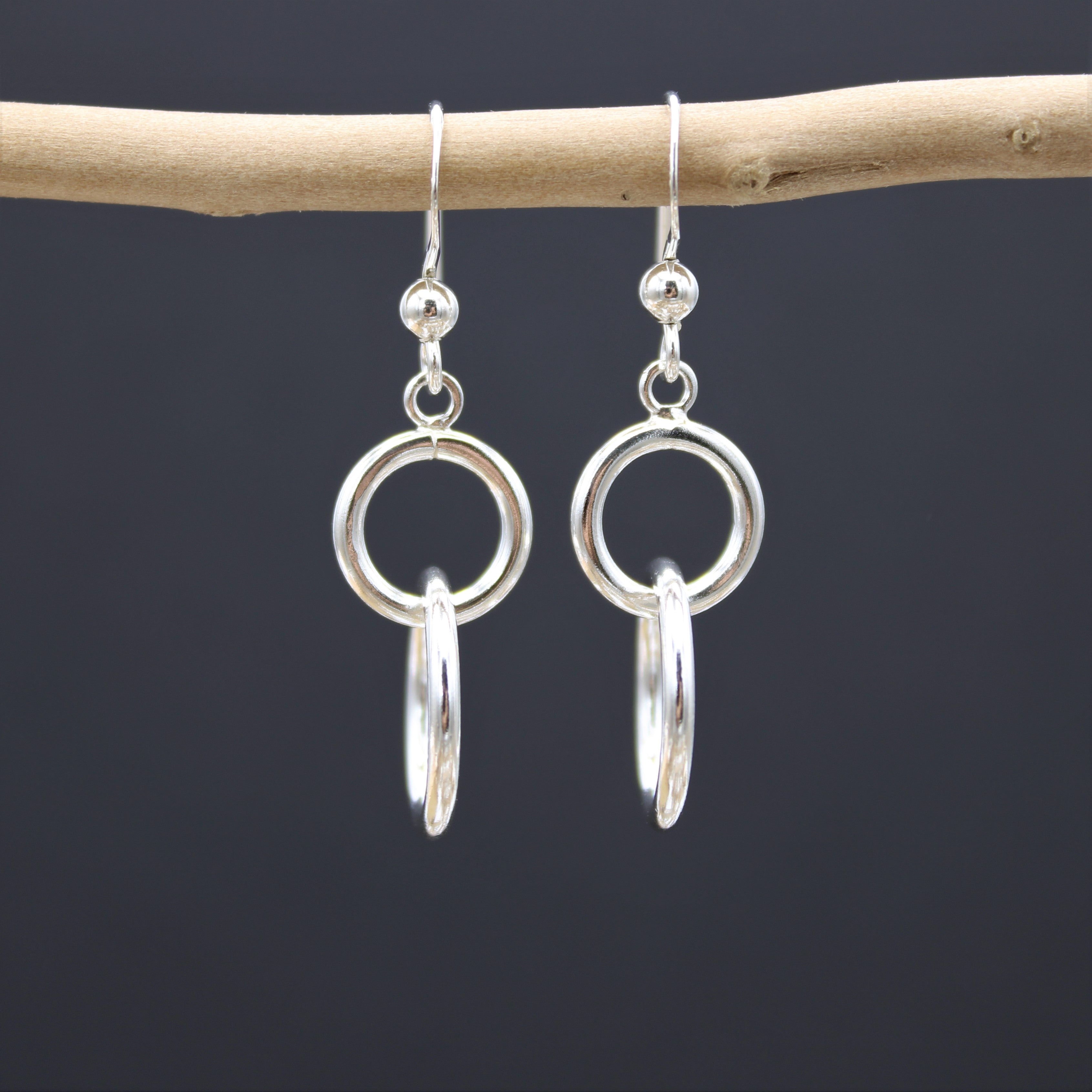 Circle Link Hook Earrings