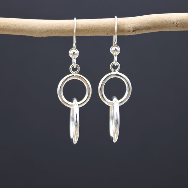 Circle Link Hook Earrings
